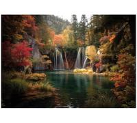 WallArena Vinyl Textured Wallpaper Waterfall 416x254cm