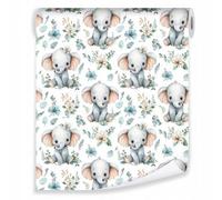 Wallarena Wallpaper For Kids Children Animals White Non-Woven Modern Rolle 10 M X 50 Cm + Paste