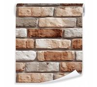 Wallarena Wallpaper For Living Room Bedroom Kitchen Bricks Abstract Non-Woven Modern Rolle 10 M X 50 Cm + Paste