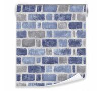 Wallarena Wallpaper For Living Room Bedroom Kitchen Bricks Abstract Non-Woven Modern Rolle 10 M X 50 Cm + Paste