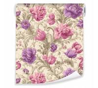 Wallarena Wallpaper For Living Room Bedroom Kitchen Flowers Non-Woven Modern Rolle 10 M X 50 Cm + Paste
