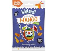 Wallaroo Dried Fruit - Organic Dried Mango - 100% Mango - No Added Sugar - Healthy Snacks for Adults & Kids - Lunchbox Snacks - Nut Free - Organic Fruit - Multipack 10x30g