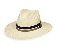 Wallaroo Hat Company Men’s Turner Fedora - UPF 50+, Packable, Adjustable, Designed in Australia, Ivory, M