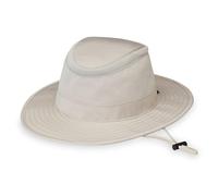 Wallaroo Hat Company Men's Summit Sun Hat - UPF 50+ Sun Protection, Wide Brim, Packable, Chin Strap and Adjustable Sizing, Stone, L-XL