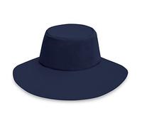 Wallaroo Hat Company - Women’s Aqua Hat - UPF 50+ Sun Protection, Packable Design Featuring Chin Strap for Medium Crown Sizes, Navy, One Size