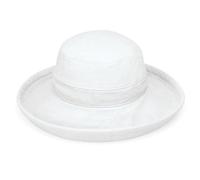 Wallaroo Hat Company Women’s Casual Traveler Sun Hat - UPF 50+, Adjustable, Packable, Ready for Adventure, Designed in Australia, Canvas White