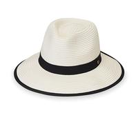 Wallaroo Hat Company Women’s Gabi Fedora - UPF 50+, Lightweight, Adjustable, Packable, Designed in Australia, Ivory
