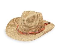 Wallaroo Hat Company Women’s Petite Catalina Cowboy - Natural Fiber, Adjustable Sizing for Smaller Crown Sizes - Chic Sun Hat, Natural, XS/S