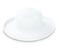 Wallaroo Hat Company Women’s Petite Victoria Sun Hat - Ultra-Lightweight, Packable, Modern Style, Designed in Australia, White
