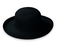 Wallaroo Hat Company Women’s Petite Victoria Sun Hat - Ultra-Lightweight, Packable, Modern Style, Designed in Australia, Black