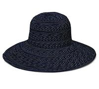 Wallaroo Hat Company Women’s Scrunchie Sun Hat - UPF 50+, Ultra-Lightweight, Packable for Every Day, Designed in Australia, Black/White Dots