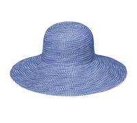 Wallaroo Hat Company Women’s Scrunchie Sun Hat - UPF 50+, Ultra-Lightweight, Packable for Every Day, Designed in Australia, Hydrangea/White Dots
