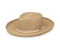 Wallaroo Hat Company Women’s Stevie Sun Hat - UPF 50+ UV Protection, Wide Brim, Medium Size, Packable & Adjustable Sun Hat, Camel, M