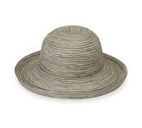 Wallaroo Hat Company Women’s Sydney Sun Hat - UPF 30+ Sun Protection, Packable, Adjustable, Medium - Beach, Travel, Wide Brim, Cloud Grey, M