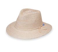 Wallaroo Hat Company - Women’s Victoria Fedora - UPF 50+ Sun Protection, Wide Brim, Packable Design and Adjustable Sizing for Medium Crown Sizes - Sun-Smart Hat for Everyday (Mixed Beige)