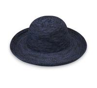 Wallaroo Hat Company Women’s Victoria Sun Hat - Ultra-Lightweight, Packable, Modern Style, Designed in Australia, Mixed Navy