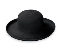 Wallaroo Hat Company Women’s Victoria Sun Hat - Ultra-Lightweight, Packable, Modern Style, Designed in Australia, Black