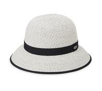 Wallaroo Petite Darby Hat (Small, Ivory/Black) - Women’s UPF 50+ Cloche Style | 2¾-Inch Brim | Packable Adjustable | Perfect for Outtings, Travel, & Daily Walks