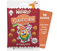 Wallaroo Roasted Giant Corn Kernels - Sea Salt | Crunchy Corn Snack | Gluten Free, Vegan, Nut Free | Alternative to Crisps, Popcorn and Pretzels | Savoury Snacks | Healthy Snacks | Multipack 10x30g
