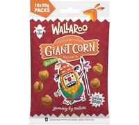 Wallaroo Snacks - Roasted Giant Corn Kernels - Sea Salt | Crunchy Corn Snack | Gluten Free, Vegan, Nut Free | Alternative to Crisps, Popcorn and Pretzels | Savoury Snacks | Multipack 10x30g