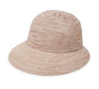 Wallaroo Victoria Cap (Mixed Camel) - Women’s Ponytail-Friendly UPF 50+ Sun Hat | 3-Inch Brim | Adjustable Leather Buckle | Lightweight Poly-Straw Packable Style for Golf, Tennis, Travel
