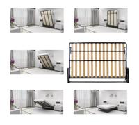 Wallbedking Classic Horizontal Small Double 120Cm X 190Cm ( 6Ft 3In X 4Ft ) Murphy Bed, Wall Bed