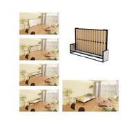 Wallbedking Horizontal 120Cm X 190Cm Studio Wall Bed, Fold-Down Guest Bed For Small Rooms, Apartments And Studios