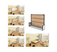 Wallbedking Horizontal 140Cm X 200Cm Studio Wall Bed, Fold-Down Guest Bed For Small Rooms, Apartments And Studios