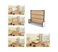 Wallbedking Horizontal 150Cm X 200Cm Studio Wall Bed, Fold-Down Guest Bed For Small Rooms, Apartments And Studios