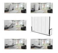 Wallbedking Studio Horizontal King 150Cm X 200Cm ( 6Ft 3In X 3Ft ) Murphy Bed, Wall Bed
