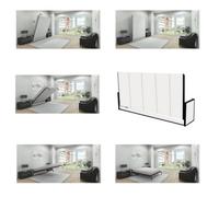 Wallbedking Studio Horizontal Single 90Cm X 190Cm ( 6Ft 3In X 3Ft ) Murphy Bed, Wall Bed