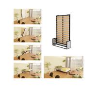 Wallbedking Vertical 120Cm X 200Cm Studio Wall Bed, Fold-Down Guest Bed For Small Rooms, Apartments And Studios