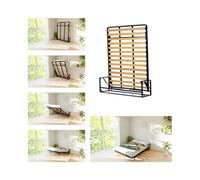 Wallbedking Vertical 160Cm X 200Cm Classic Wall Bed, Fold-Down Guest Bed For Small Rooms, Apartments And Studios