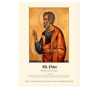 Wallbuddy Byzantine Saint Wall Art Print | Ico (30 x 40 cm, Unframed Print)