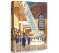 Wallbuddy Grand Central Station Wall Art Print (50 x 70 cm, Wrapped Canvas)