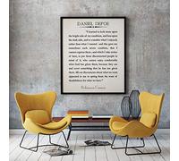 Wallbuddy Gratitude Quote by Daniel Defoe Robinson Crusoe Book Quote (5 x 7, Ivory)