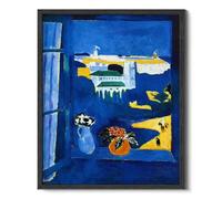 Wallbuddy Henri Matisse Art Print | Window at Tangier Iconic French Modern Decor | Famous Painting Reproduction Wall Art for Home, Office, or Studio | Black Frame - 12x16 Inches