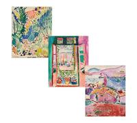 Wallbuddy Henri Matisse Fauvist Posters Set of 3 | Colorful Impressionist Art Prints | Open Window Collioure and South of France Landscapes Wall Decor for Modern Interiors - 50 x 70 cm Unframed