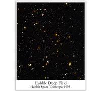 Wallbuddy Hubble Deep Field Hubble Telescope Photo Famous Space Photo Space Decor/Bedroom Aesthetic Poster/Astronomical Home Office Decor/School Hall way Science Decoration (16.5 x 23.4 (A2))