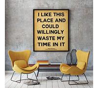 Wallbuddy I Like This Place Quote by William Shakespeare - As You Like It Quote - House Warming Gift (50cm x 70cm, Vintage)