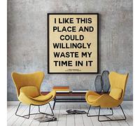 Wallbuddy I Like This Place Quote by William Shakespeare - As You Like It Quote - House Warming Gift (50cm x 70cm, Parchment)