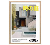 Wallbuddy Modern Architecture Wall Art Print | Min (30 x 40 cm, Oak Framed)