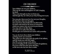 Wallbuddy On Children Poem by Kahlil Gibran Quote The Prophet (8.3 x 11.7 (A4), Chalkboard Black)