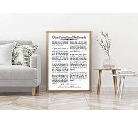 Wallbuddy Once More Unto the Breach Shakespeare Speech Henry V Speech (8.3 x 11.7 (A4), White)