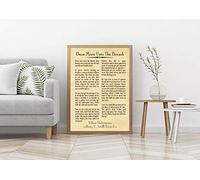 Wallbuddy Once More Unto the Breach Shakespeare Speech Henry V Speech (8 x 10, Parchment)