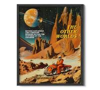 Wallbuddy Space Photo Astronomy Wall Art | Pale Blue Dot, Earthrise, Hubble Deep Field James Webb, Stephen's Quintet, Carina Nebula, and Retro Astronaut Voyager Poster | Black Framed 12x16 inches