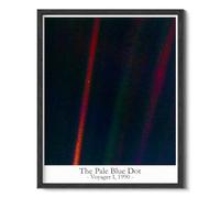 Wallbuddy Space Photo Astronomy Wall Art | Pale Blue Dot, Earthrise, Hubble Deep Field James Webb, Stephen's Quintet, Carina Nebula, and Retro Astronaut Voyager Poster | Black Framed 12x16 inches