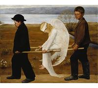 Wallbuddy The Wounded Angel by Hugo Simberg 1903 Angel Painting (24 x 36)
