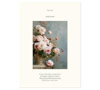 Wallbuddy Vintage Floral Bouquet Wall Art Prin (40 x 50 cm, Unframed Print)