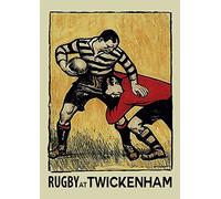 Wallbuddy Vintage Rugby Art Print Twickenham London Art Sport Decor (12 x 16)